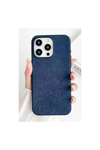 iPhone Uyumlu 15 Pro Max Kılıf Karen Magsafe Kapak - Lacivert Diğer