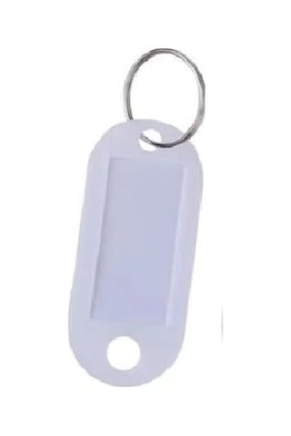 Schulzz Beyaz Renk 10'lu Set Plastik Anahtarlık