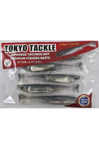 Tokyotackle Wiggle Real Fish Silikon Balık Yem 7.5cm 5'li Paket P14s5333