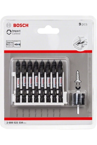 Bosch PH2-PZ2 Impact Ctrl Çift Taraf 8'li 65 MM/M - 2608522334
