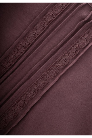 Cigit Dantel Şeritli Bluz 1-5 Yaş Mürdüm Mürdüm