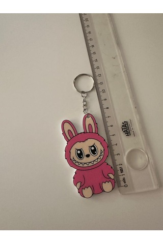 Lavubu Anahtarlık Sevimli Canavar Serisi 8cm Pembe