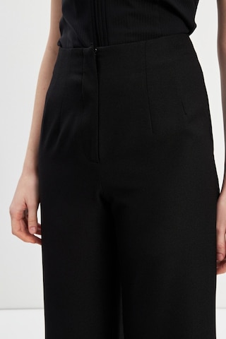 Stella Pulvis Siyah Pensli Yüksek Bel Culotte Pantolon Siyah