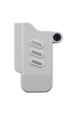Bg Black Grips Taktik Polimer Arkalıksız Tekli Şarjör Kılıfı Beyaz Renk