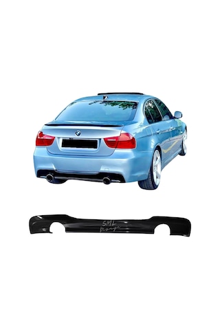 BMW E90 Difüzör (Plastik) E90 Arka-Tampon-Difizör-Ek