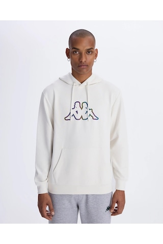 Kappa Logo Brian Hoodie-beyaz Beyaz