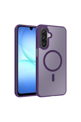 Zore Samsung Galaxy Uyumlu A17 Kılıf M-safe Şarj Özellikli Zore Babet Kapak - Pembe