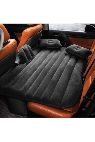 Araç İçi Şişme Yatak - Araba Yatağı Siyah