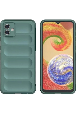 Newface - 142 - Samsung Galaxy Uyumlu A05 Kılıf Optimum Silikon - - Csmo-tex - Koyu Yeşil