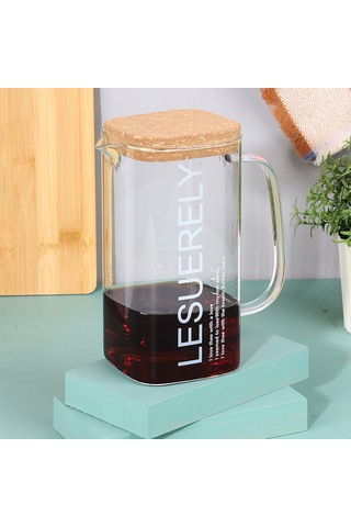 Arow Lake Mantar Kapaklı Cam Sürahi 1.5 Litre