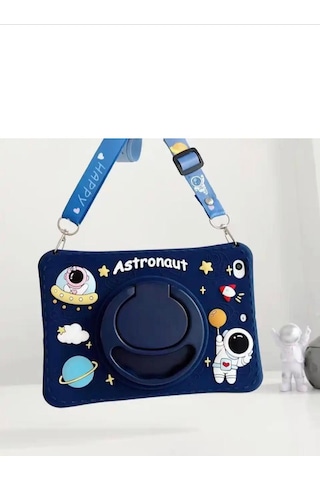 Honor Pad X9a / X9 Pro 11.5 İnç Uyumlu Astronot Standlı Çocuklara Özel Karakterli +tablet Kalemi Arka Kapak