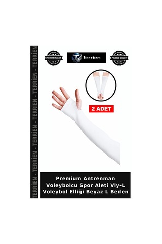 Premium Antrenman Voleybolcu Spor Aleti Vly-l Voleybol Elliği Beyaz L Beden