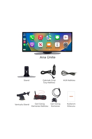 Cpnvx-001 Vionex Kablosuz Car Play Adaptörü - Siyah 7.0 İnç