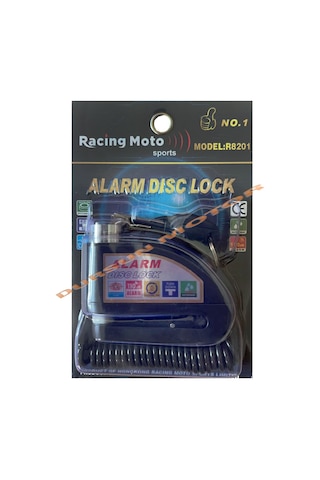 Racing Moto Locks 110 Db Alarmlı Disk Kilidi Siyah