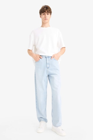 Defacto Baggy Fit Geniş Kalıp Geniş Paça Jean Yıkamalı Pantolon F9821ax25smnm39 Mavi