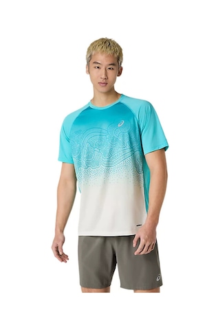 Asics Road Fade Erkek Mavi Koşu T-shirt 2011d512-402