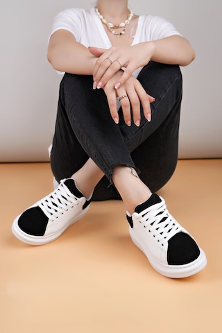 Luis A Costa Lc109 Beyaz Siyah Süet Kadın Sneaker Renkli