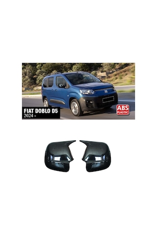 Fiat Doblo D5 Batman Yarasa Ayna Kapağı Piona Black Abs 2024+