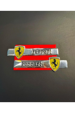 Alüminyum Araç Aksesuarı "ferrari" Araç Logosu / Arması 0