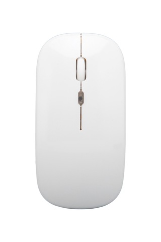 Tenfowee Beyaz Usb Şarjlı 2.4g Kablosuz Sessiz Fare - 3 Seviye Dpı Ayarı, Led Işıklı, 10m Mesafe, Ergonomik Tasarım Batarya Dahil