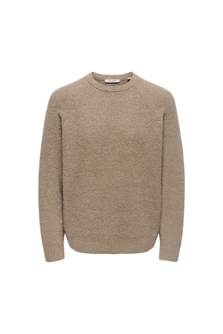 Only & Sons Onsdale Rlx Ls Raglan Knıt Erkek Gray Kazak - 22035118 Gri