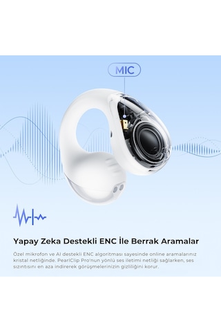 Soundpeats Pearlclip Pro Bluetooth 6.0 Kulak İçi Kulaklık