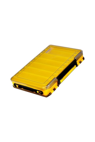 Proberos H1000 Çift Taraflı Yem Kutusu Yem Aksesuarları İçin El Tipi Çift Katmanlı Saklama Kutusu, Stil: Bir Model Sarı