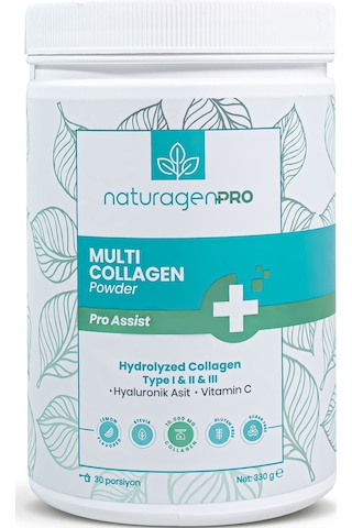 Pro Collagen Powder 2x330gr Tip1,tip2,tip3 Limon Aromalı 10.000 M