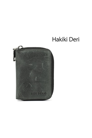 Gönderir Gönderi R Unisex Siyah Crazy Hakiki Deri Dikey Kartlık Ddux76006858