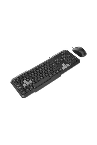 Usb Kablolu Klavye - Mouse Set Q Klavye 1200dpı Mouse Km-1435 5047 Diğer