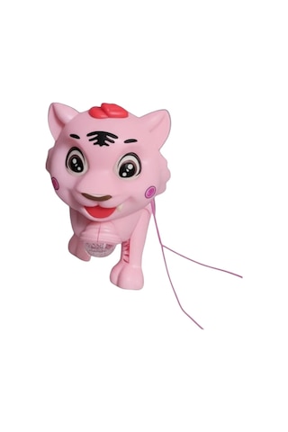 Işıklı Ve Sesli Yürüyen Sevimli Hayvan Oyuncak Pembe Renk