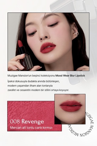 Muzigae Mansion Moodwear Blur Lipstick 008 Revenge