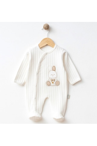 Sebi Bebe Tavşanlı Kruvaze Tulum 1145 Ekru