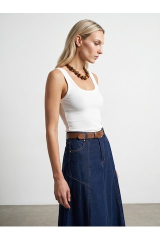 Dilvin 32807 Bra-free Atlet-beyaz