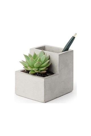 Kikkerland Concrete Beton Saksı Kalemlik Küçük Boy