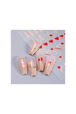 Nailist Heart Sevgililer Günü Özel 14 Şubat Kalpli Tasarım - Tırnak Sticker Nail Art Tırnak Dövmesi 20498118