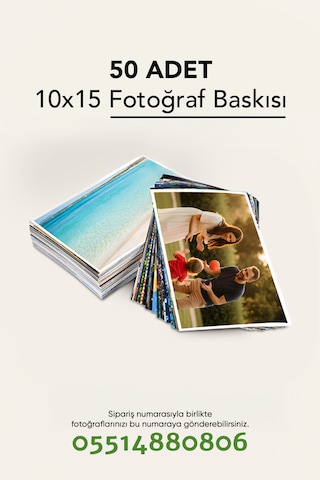 Parlak Fotoğraf Baskısı 50 Adet