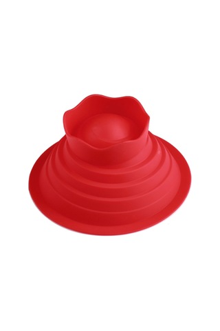 3pcs Dev Büyük Silikon Kek Kek Kalıbı Üst Cupcake Fırın Seti Pişirme Kalıbı Renk: Kırmızı Çok Renkli