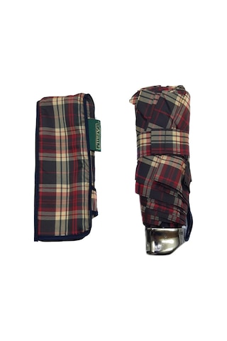 Baginn Snotline-april Mini Bayan Şemsiye Manuel Açılır-kapanır 90 Cm Çap Kapalı 20 Cm Cep Boy Vizon Ekose 001