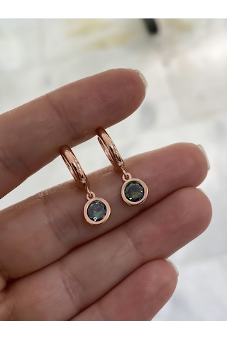 Mistik Topaz Gümüş Çift Küpe N11.71338