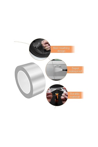 Araba Kapısı Kenar Koruyucu Şeffaf Evrensel Kapı 1,2 İnç X 33 Ft, Şeffaf