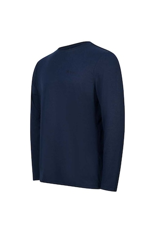 2as Vernon Erkek Uzun Kol Viloft T-shirt Lacivert 001