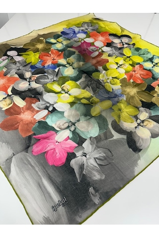 İpekal Fresh Soft Pamuk Eşarp - 05079 - 90 X 90 / 12 Yeşil 12 Yeşil