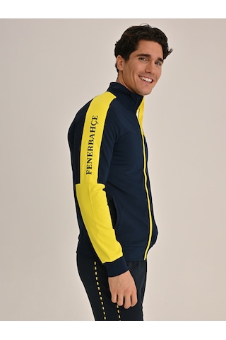 Fenerium Erkek Trıbun Fb Sarı Lacivert Sweat Fb Laci Yeni