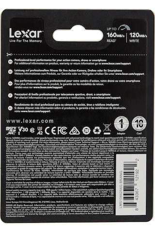 Lexar 256gb High-performance 1066x Microsdxc Uhs-ı, Up To