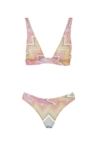 Missoni Zigzag Desenli Bikini Çok Renkli