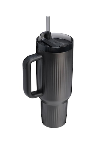 Stanley Quencher H2.0 Fluted Tumbler Pipetli Termos Bardak 1.18l-10-13002-0132 Siyah