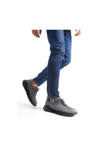 Mubiano Hakiki Deri Mbkry301-gr Erkek Gri Sneaker & Spor Ayakkabı Gri