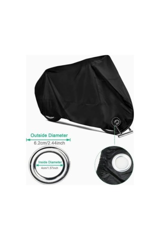 Motosiklet Branda Siyah Lüx Oxford 270d Kalın Kumaş Motor Brandası Xxl Beden