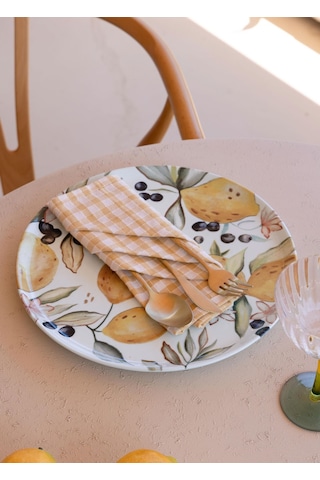 The Mia Limoncello Servis Tabağı 6lı Set 26 Cm Lmn013 Renkli
